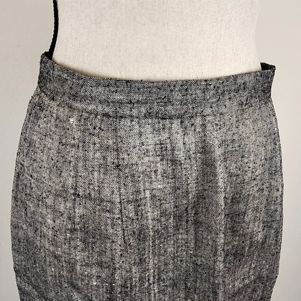 Vintage Silk Neiman Marcus 100% Silk Tweed Skirt Suit Set 90s Career Woman Wear